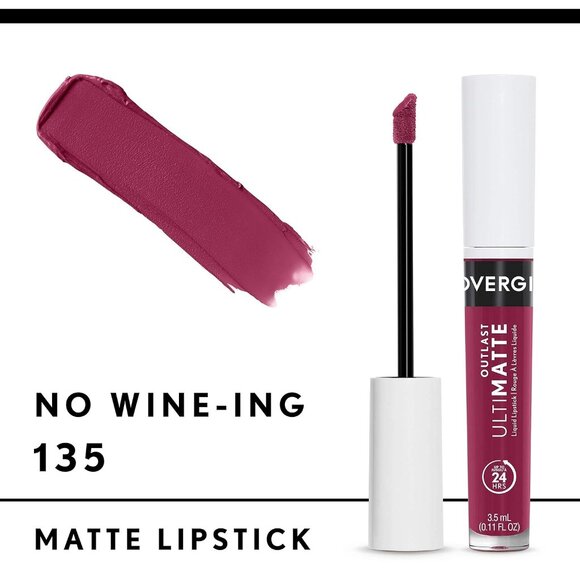 COVERGIRL OUTLAST ULTIMATTE Liquid Lipstick #135 No Wine-Ing - Picture 1 of 6